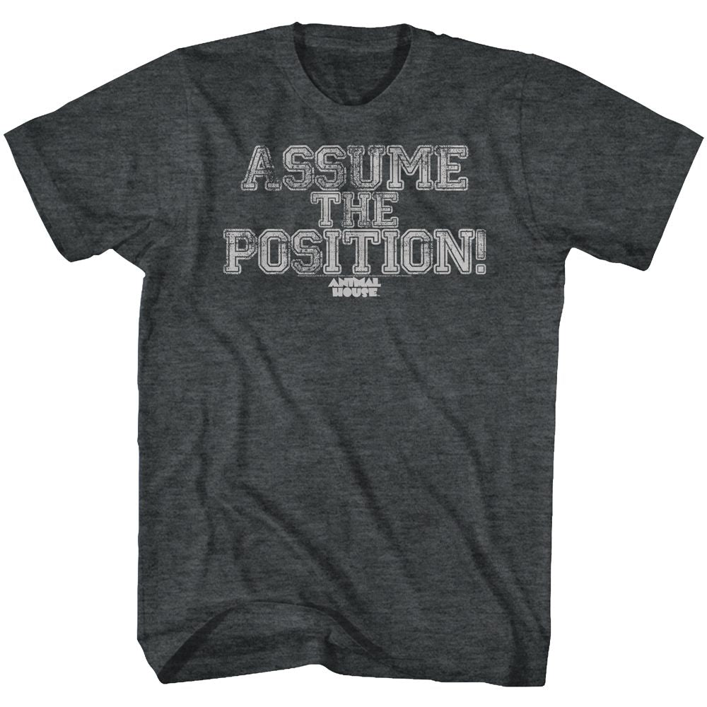 Wholesale Animal House Movie Position Yourself Heather Black Adult T-Shirt