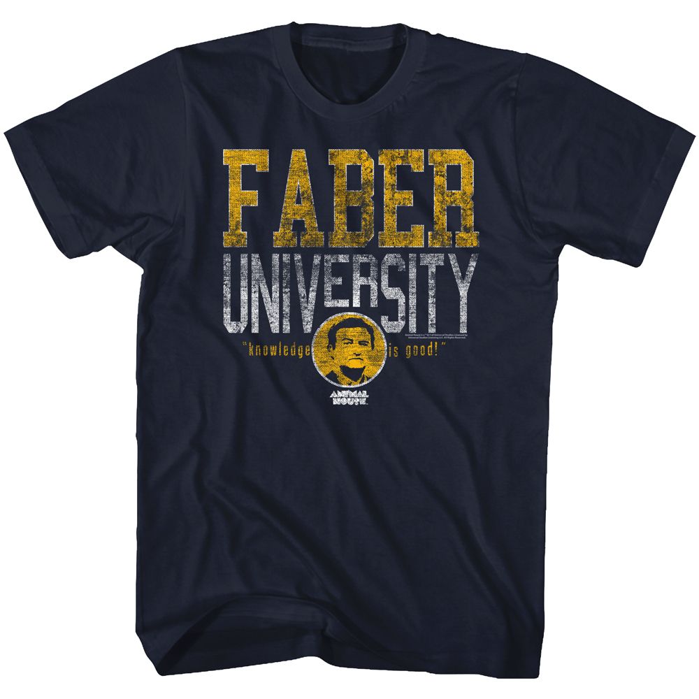 Wholesale Animal House Movie Faber University Navy Adult T-Shirt