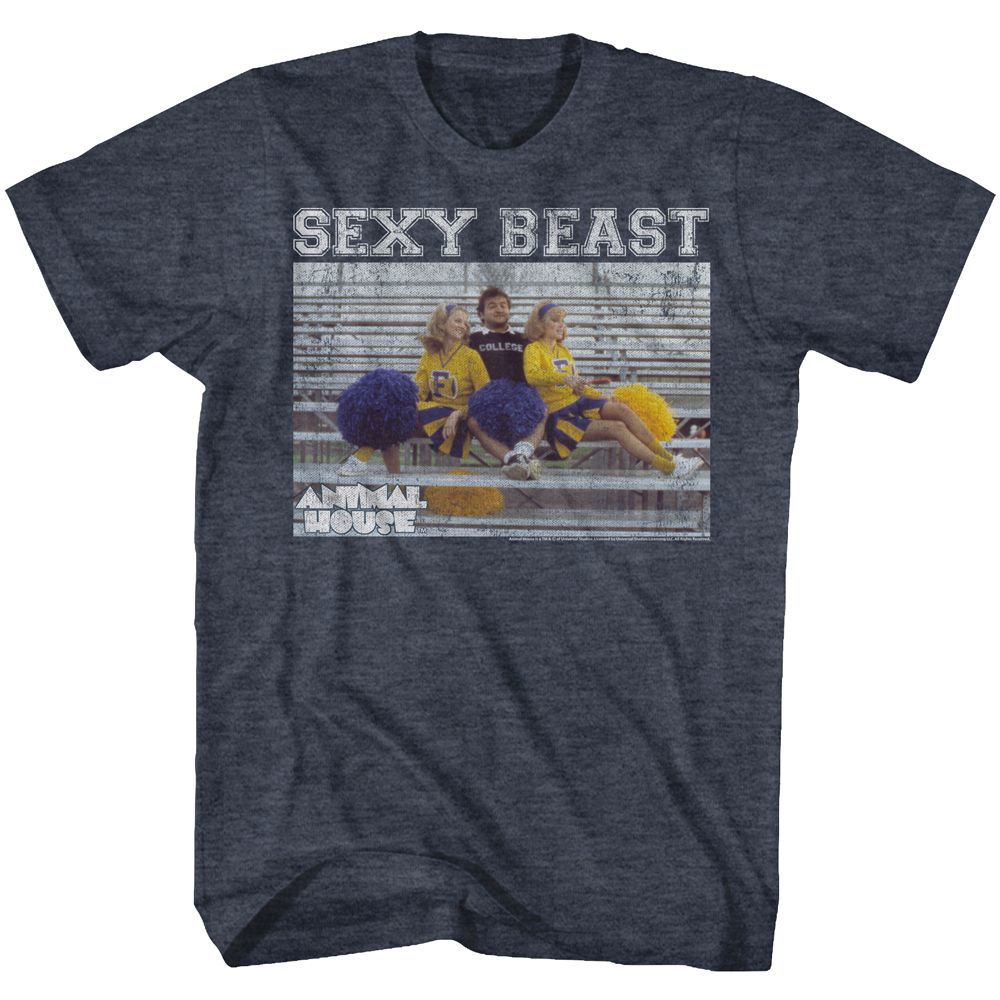 Wholesale Animal House Movie Sexy Beast Heather Navy Adult T-Shirt