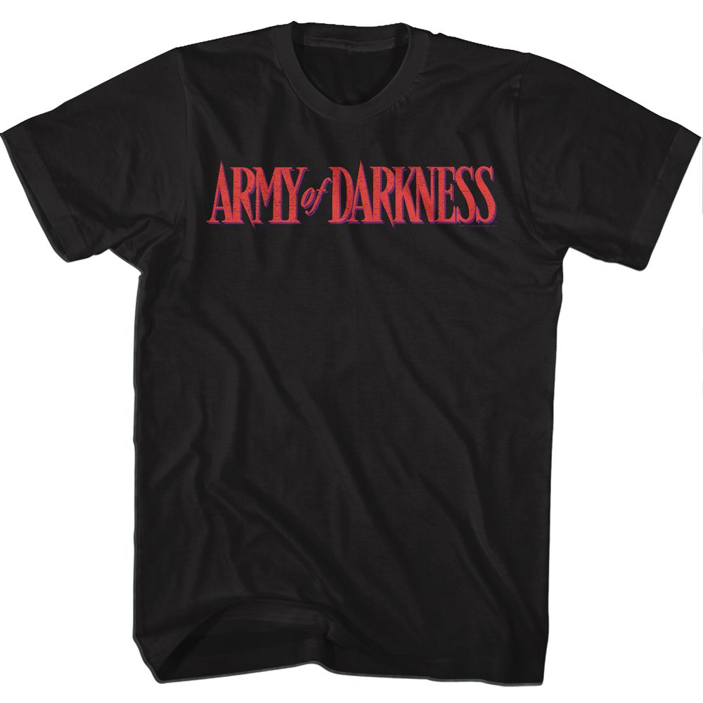 Wholesale Army of Darkness Movie Darkness Color Logo Black Adult T-Shirt