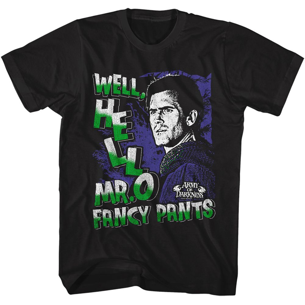 Wholesale Army of Darkness Movie Mr. Fancy Pants Black Adult T-Shirt
