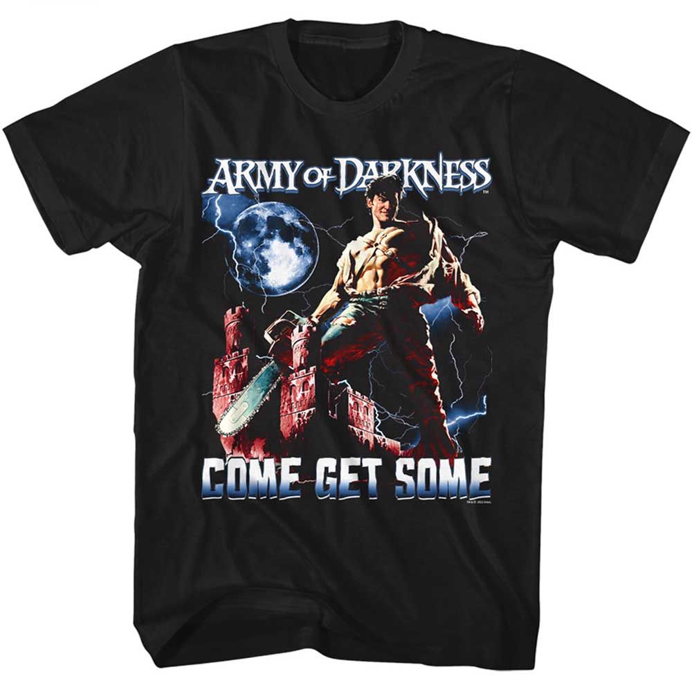 Wholesale Army of Darkness Movie Army of Darkness Movie Get Some Lightning Black Adult T-Shirt