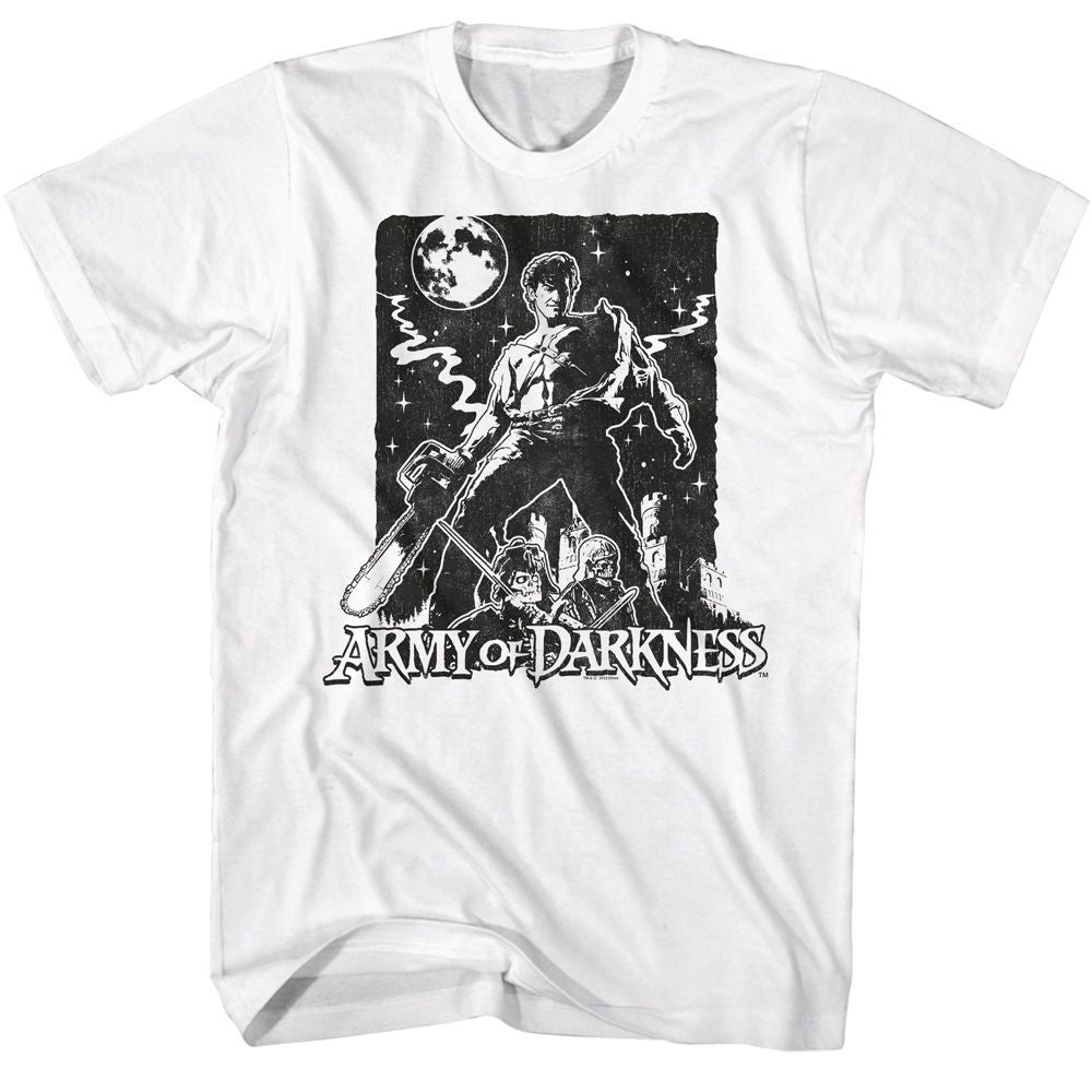 Wholesale Army of Darkness Movie Army of Darkness Movie Stark Night White Adult T-Shirt