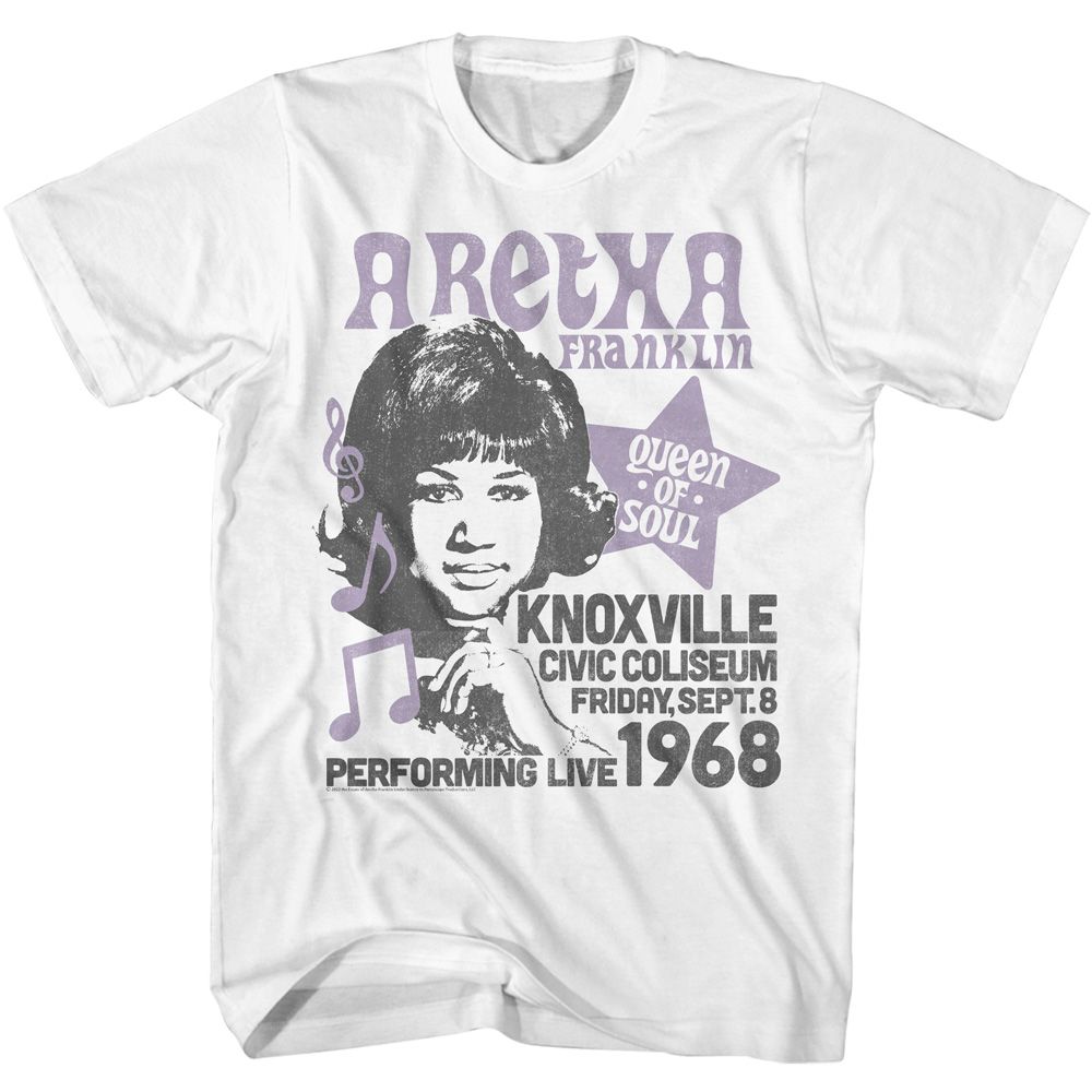 Wholesale Aretha Franklin Knoxville 1968 T-Shirt