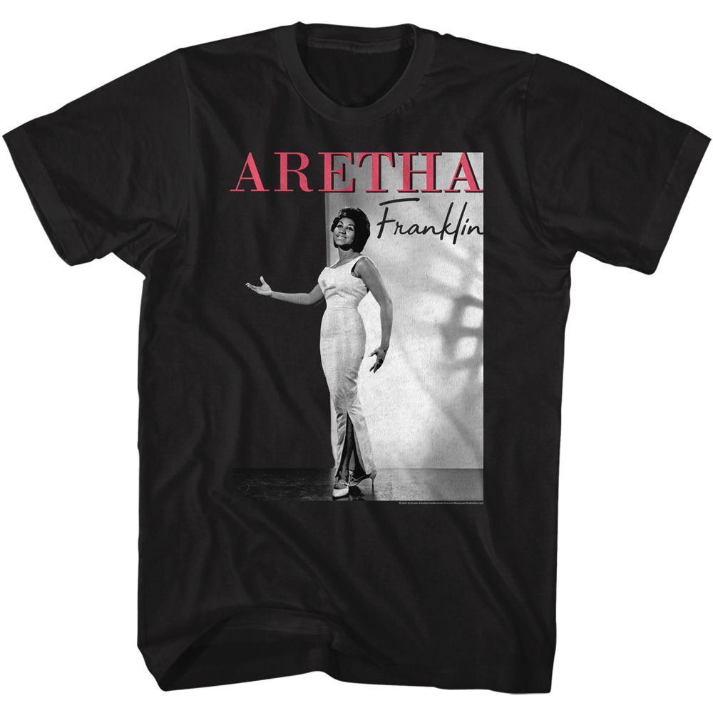 Wholesale Aretha Franklin Two-Tone Background T-Shirt