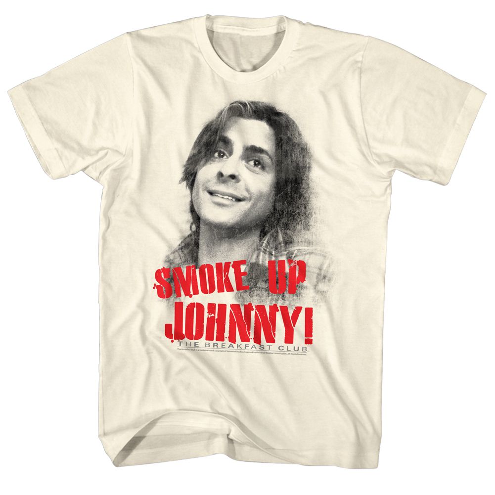 Wholesale Breakfast Club Movie Smoke Up Solid Natural Adult T-Shirt