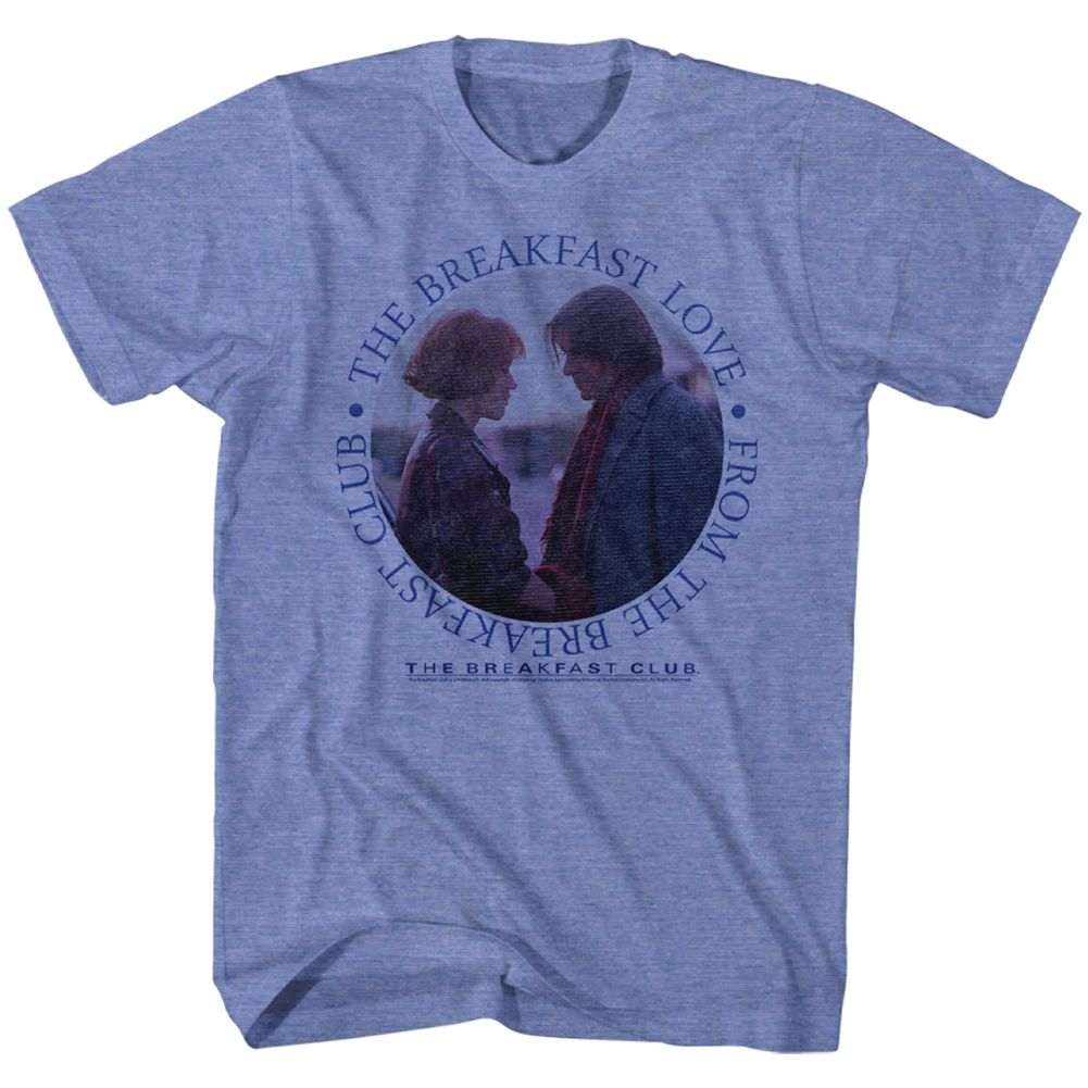 Wholesale Breakfast Club Movie Breakfast Love Heather Light Blue Adult T-Shirt
