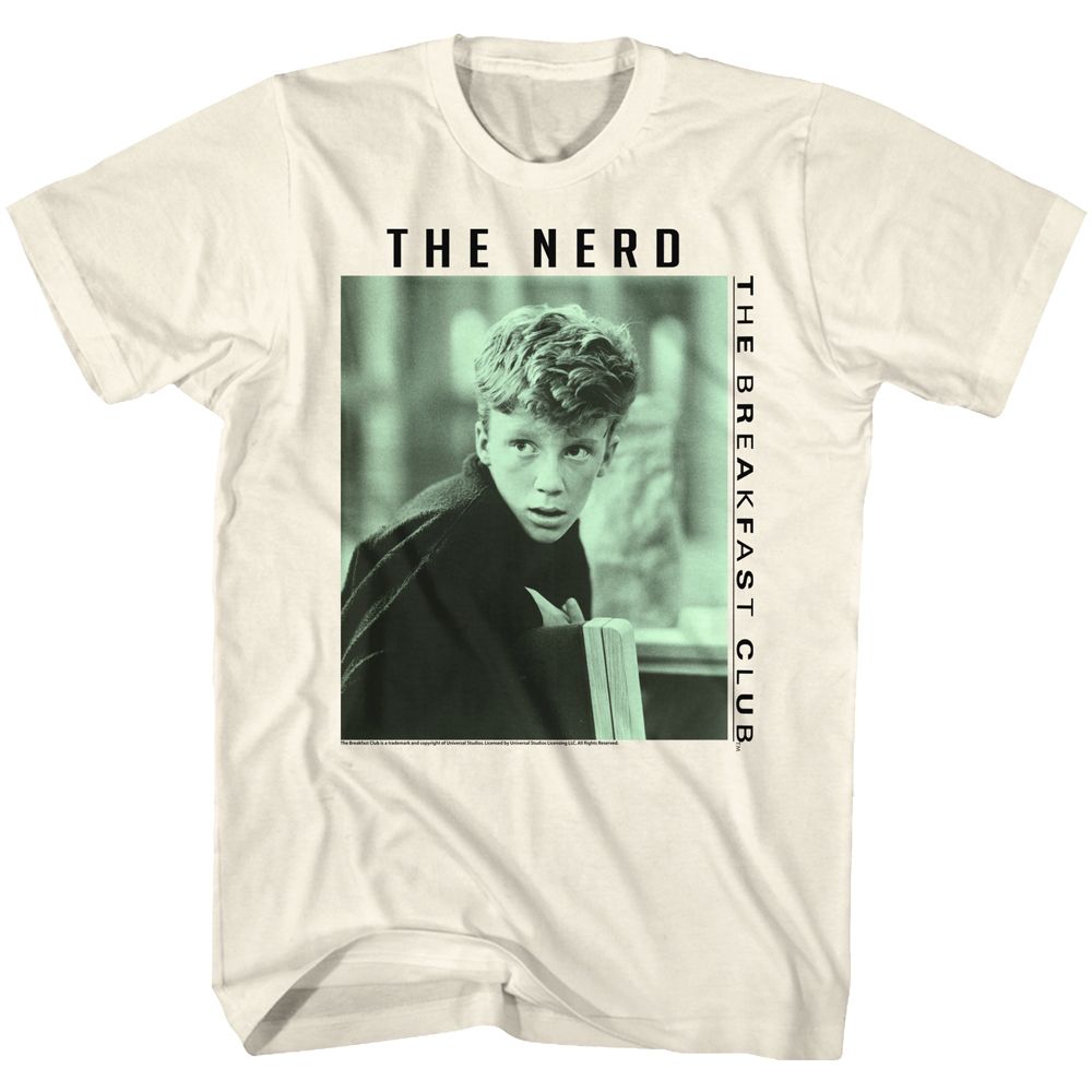 Wholesale Breakfast Club Movie the Nerd Solid Natural Adult T-Shirt
