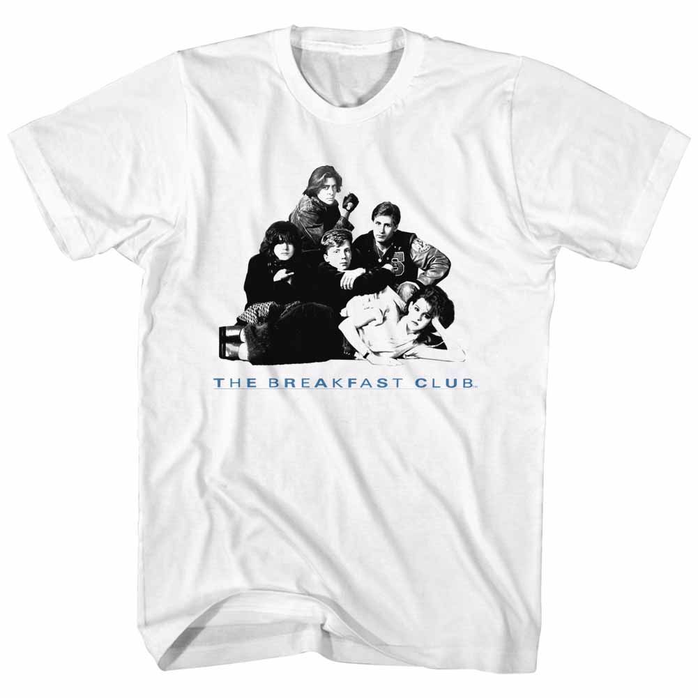 Wholesale Breakfast Club Movie Group White Adult T-Shirt