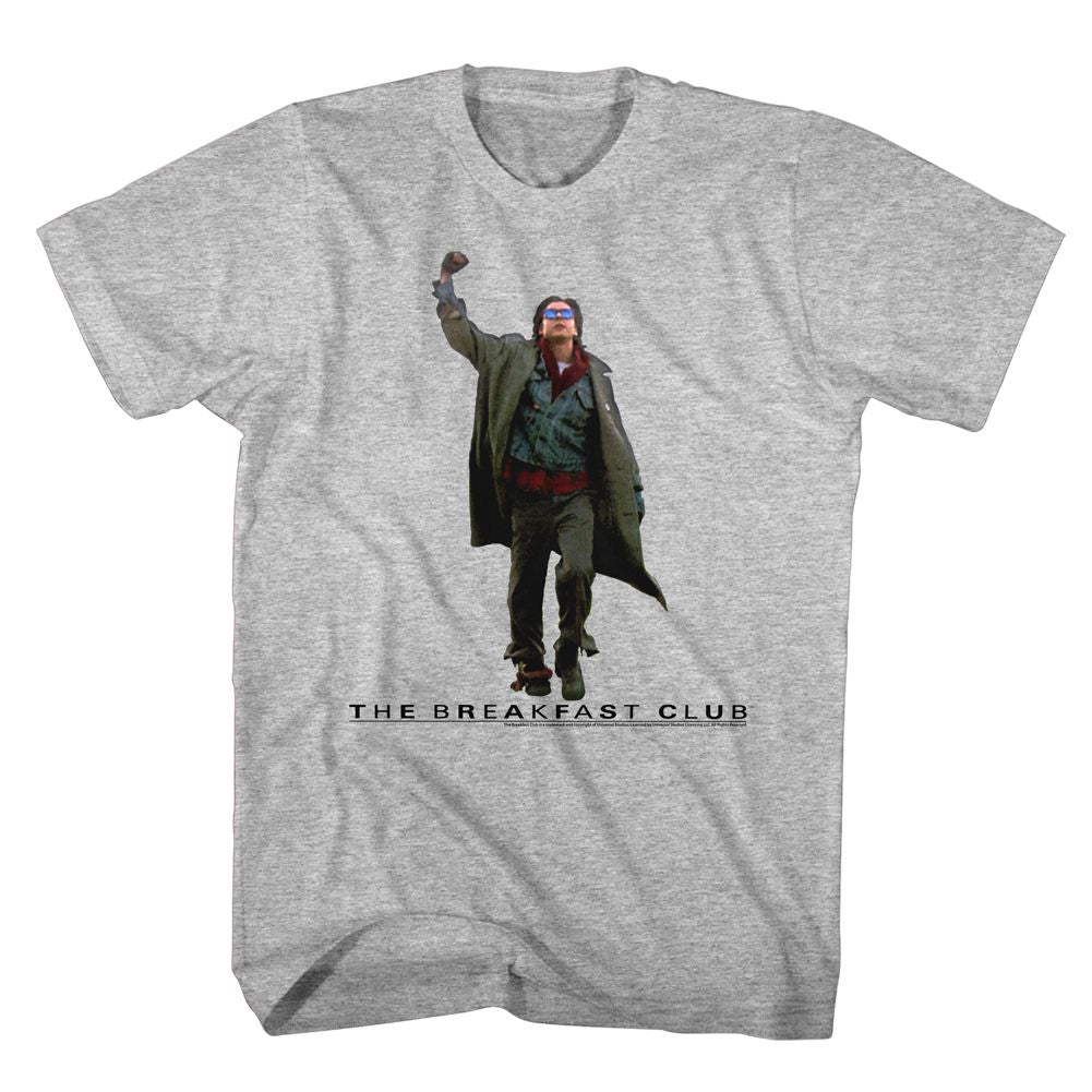 Wholesale Breakfast Club Movie Fist Pump Cut Out Heather Gray Adult T-Shirt