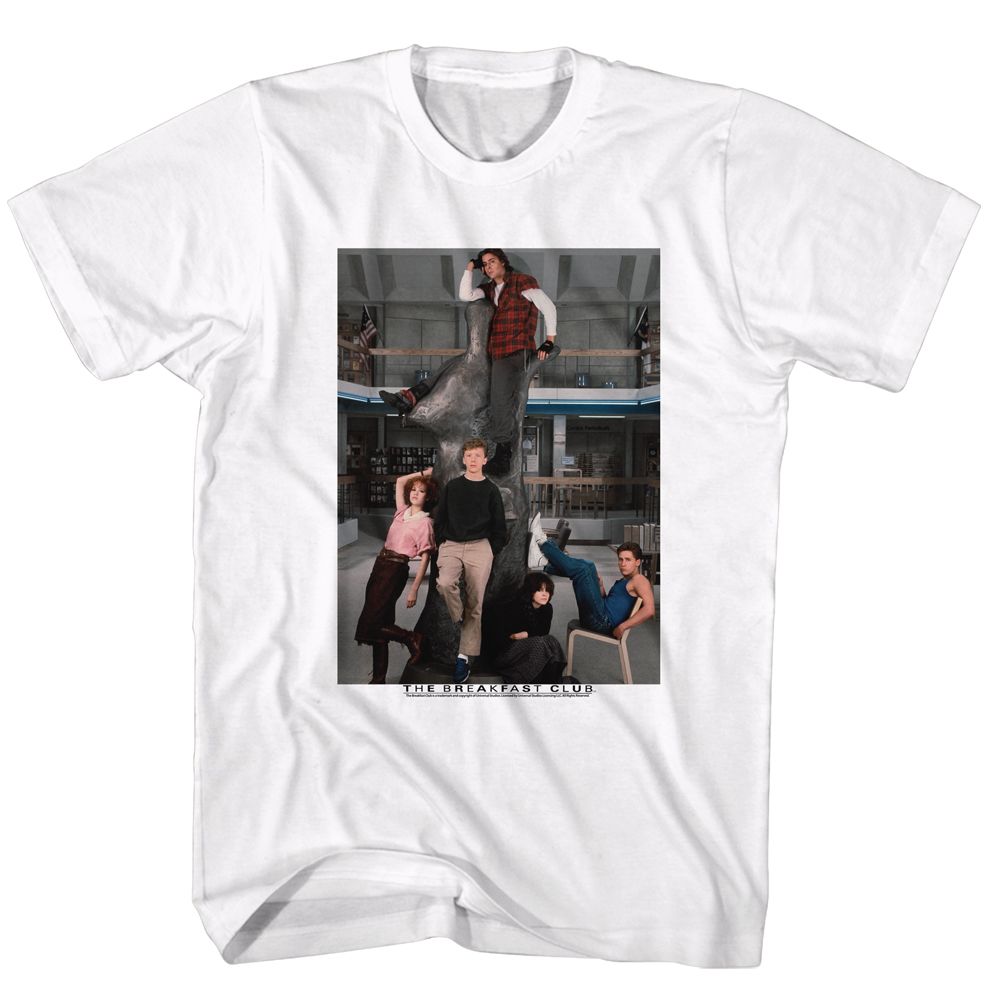 Wholesale Breakfast Club Movie Liberry White Adult T-Shirt