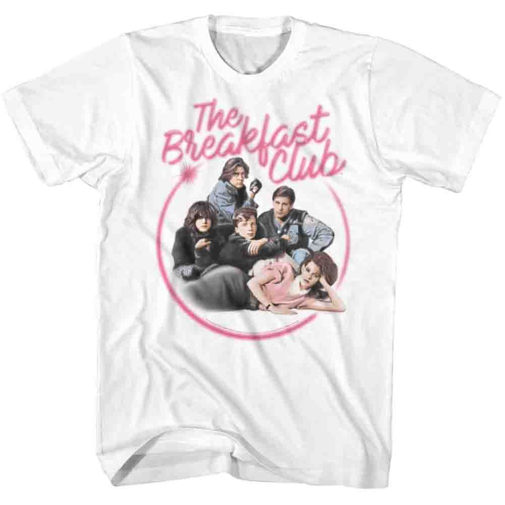 Wholesale Breakfast Club Movie Airbrush White Adult T-Shirt