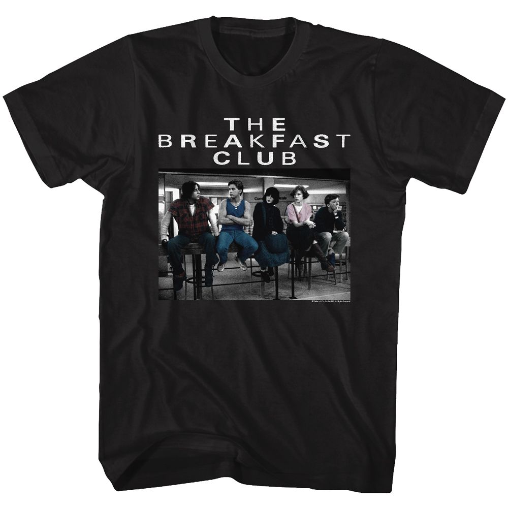 Wholesale Breakfast Club Movie Photo Black Adult T-Shirt