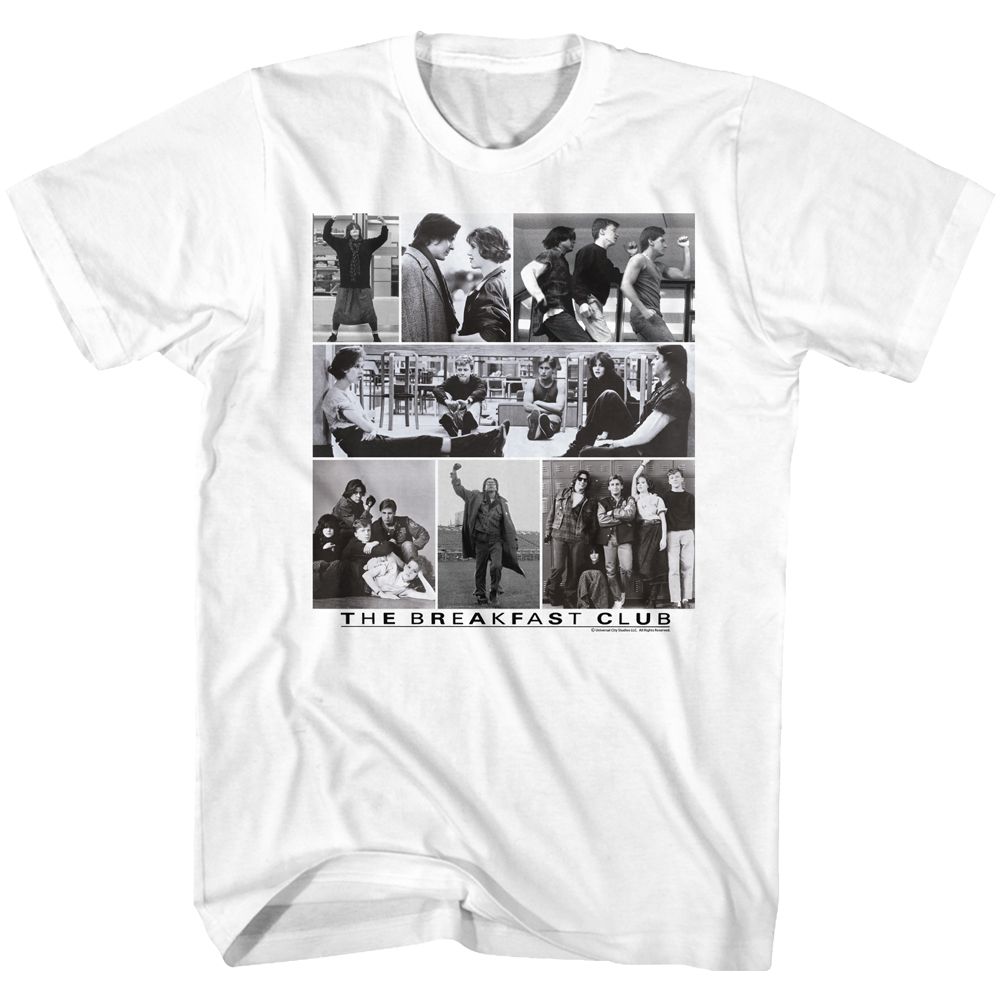Wholesale Breakfast Club Movie Collage-y White Adult T-Shirt