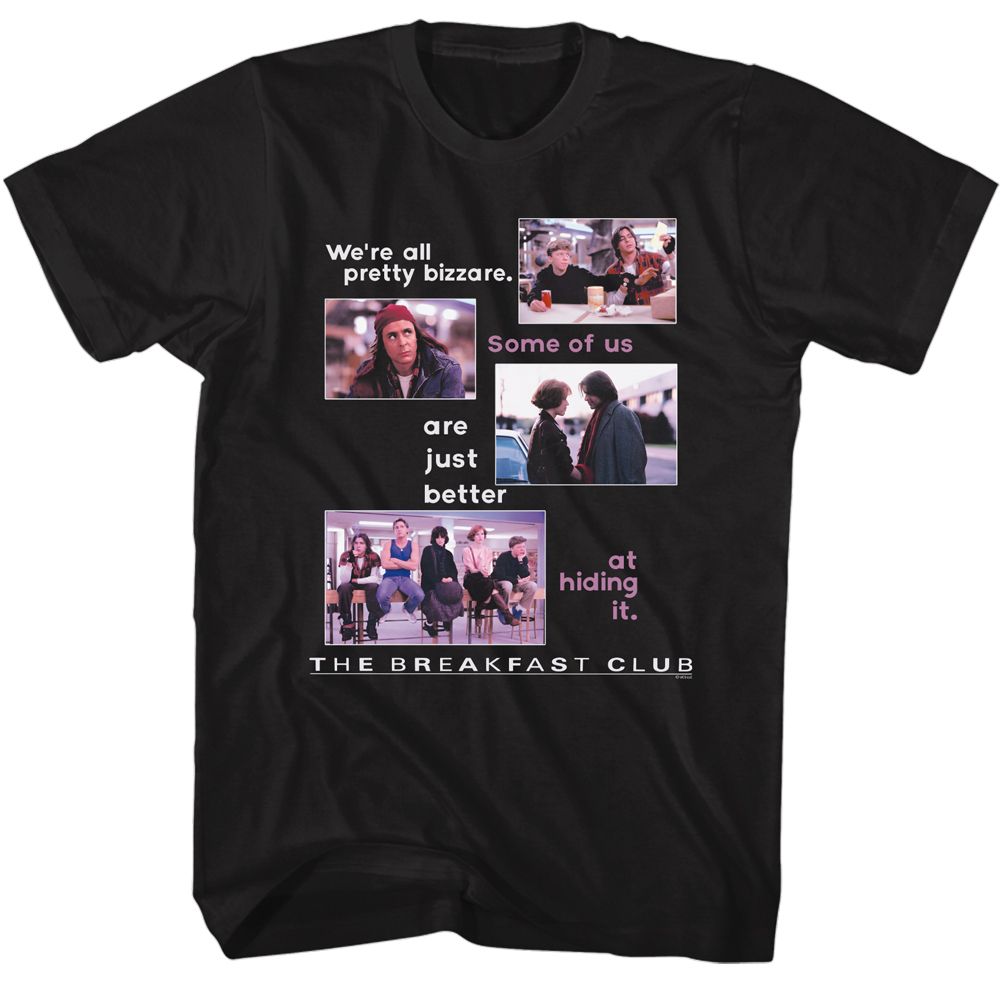 Wholesale Breakfast Club Movie All Pretty Bizarre Black Adult T-Shirt