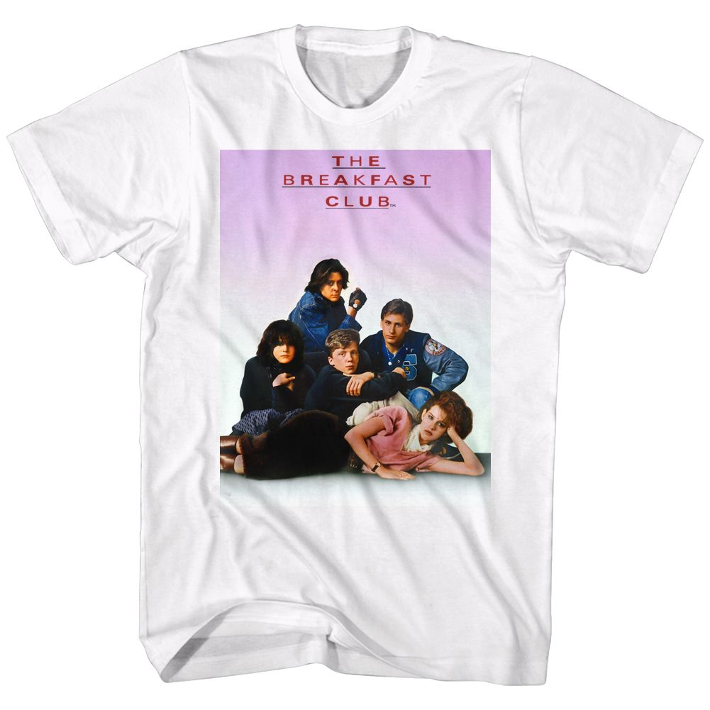 Wholesale Breakfast Club Movie Poster White Adult T-Shirt
