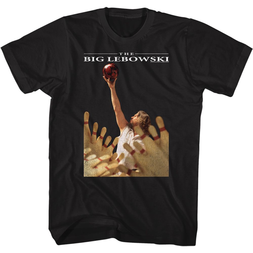 Wholesale The Big Lebowski Ball Lift Black Adult T-Shirt