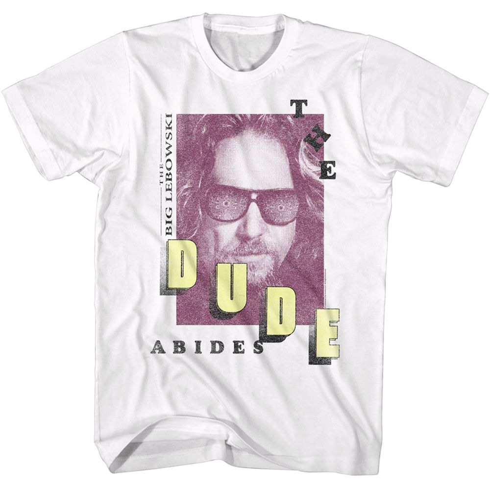 Wholesale The Big Lebowski Dude Abides Photo White Adult T-Shirt
