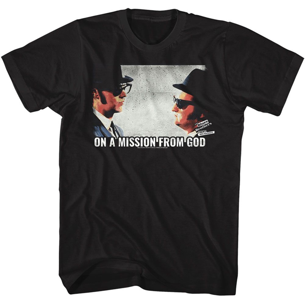 Wholesale The Blues Brothers Movie on a Mission Black Adult T-Shirt