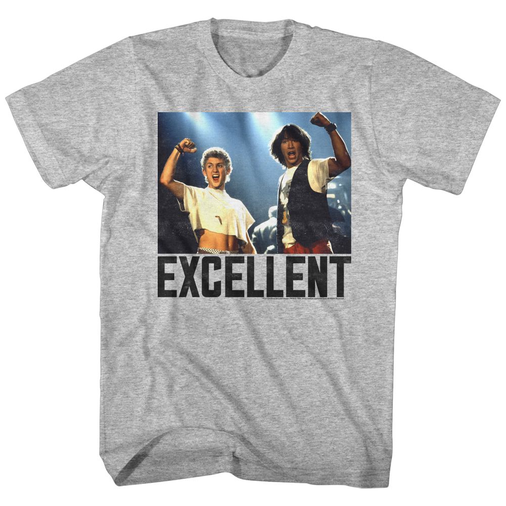 Wholesale Bill and Ted Excellent Heather Gray Adult T-Shirt