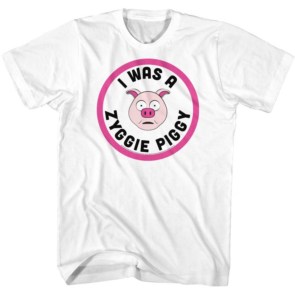 Wholesale Bill and Ted Zyggie Piggy White Adult T-Shirt