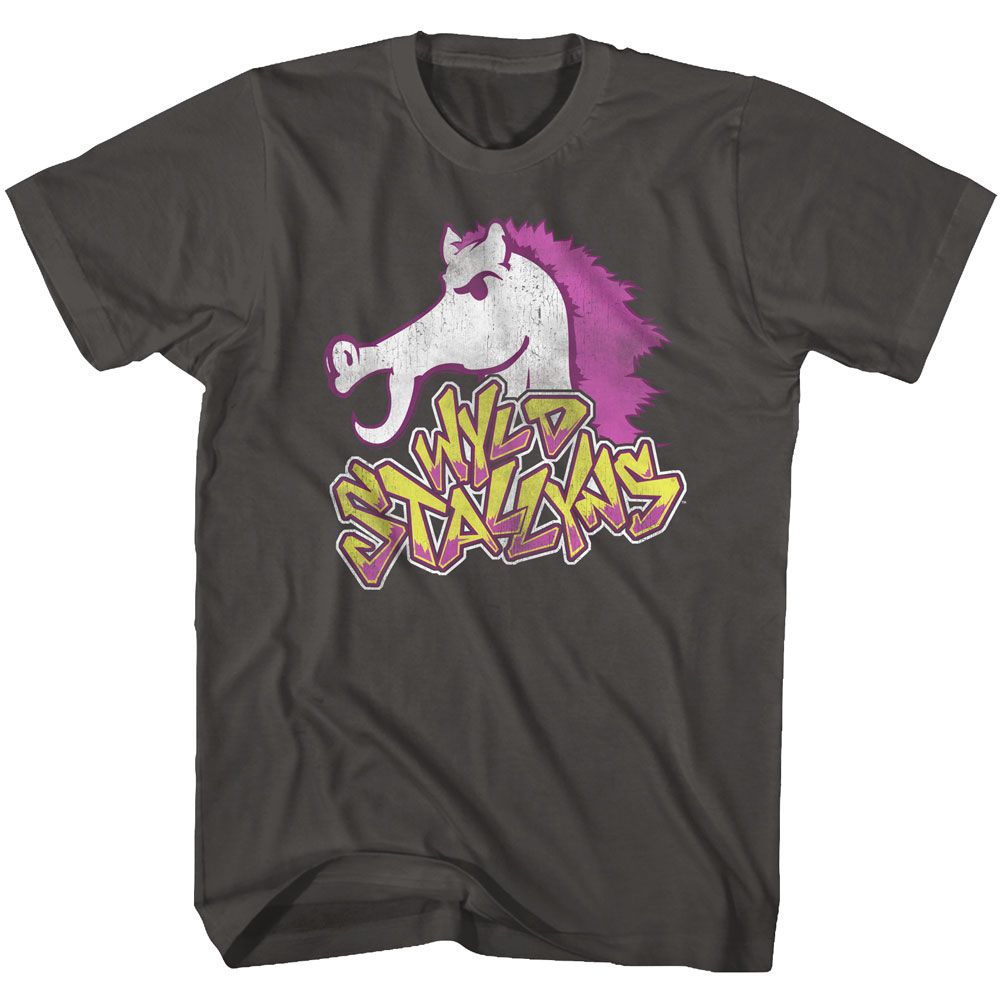 Wholesale Bill and Ted Purple Stallyn Solid Smoke Adult T-Shirt