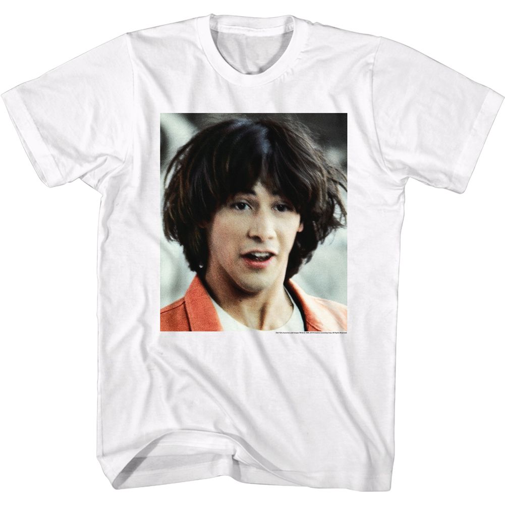 Wholesale Bill and Ted Ted Face White Adult T-Shirt