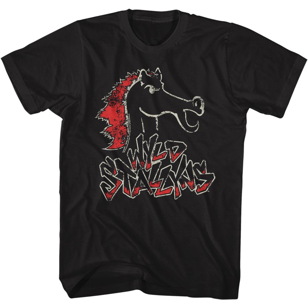 Wholesale Bill and Ted Stallions Black Adult T-Shirt