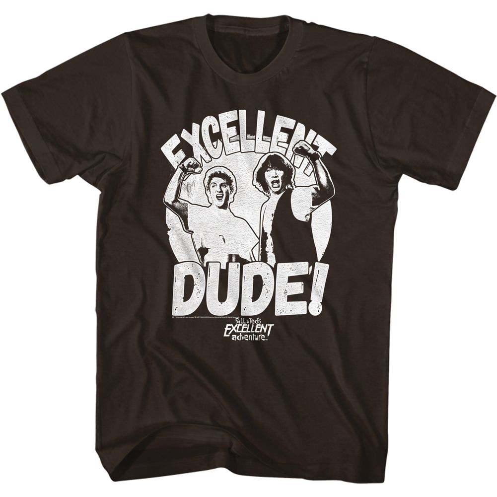 Wholesale Bill and Ted Whtdudes Solid Dark Chocolate Adult T-Shirt