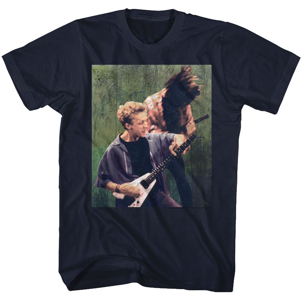 Wholesale Bill and Ted Rocking Stallyns Navy Adult T-Shirt