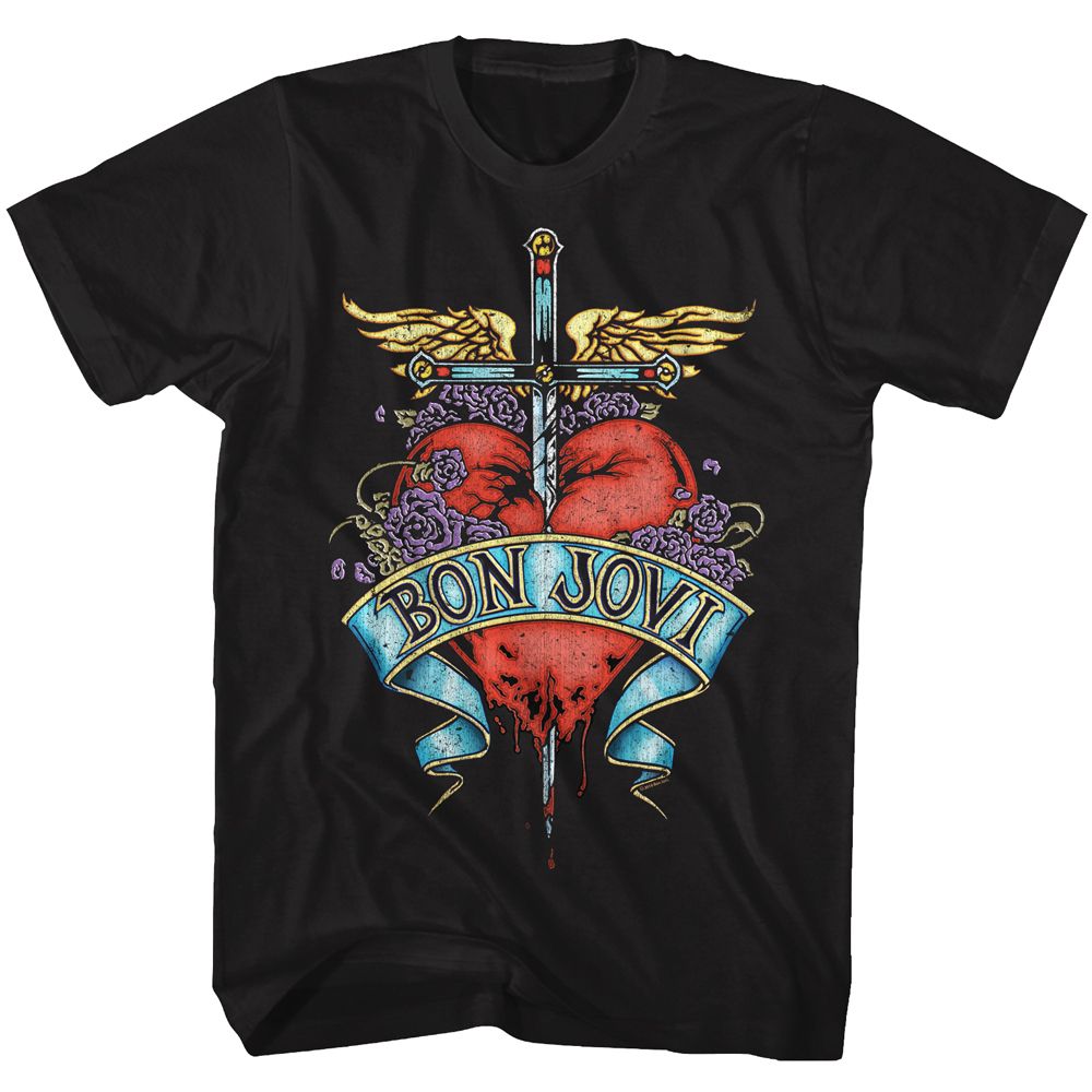 Wholesale Bon Jovi Heart T-Shirt