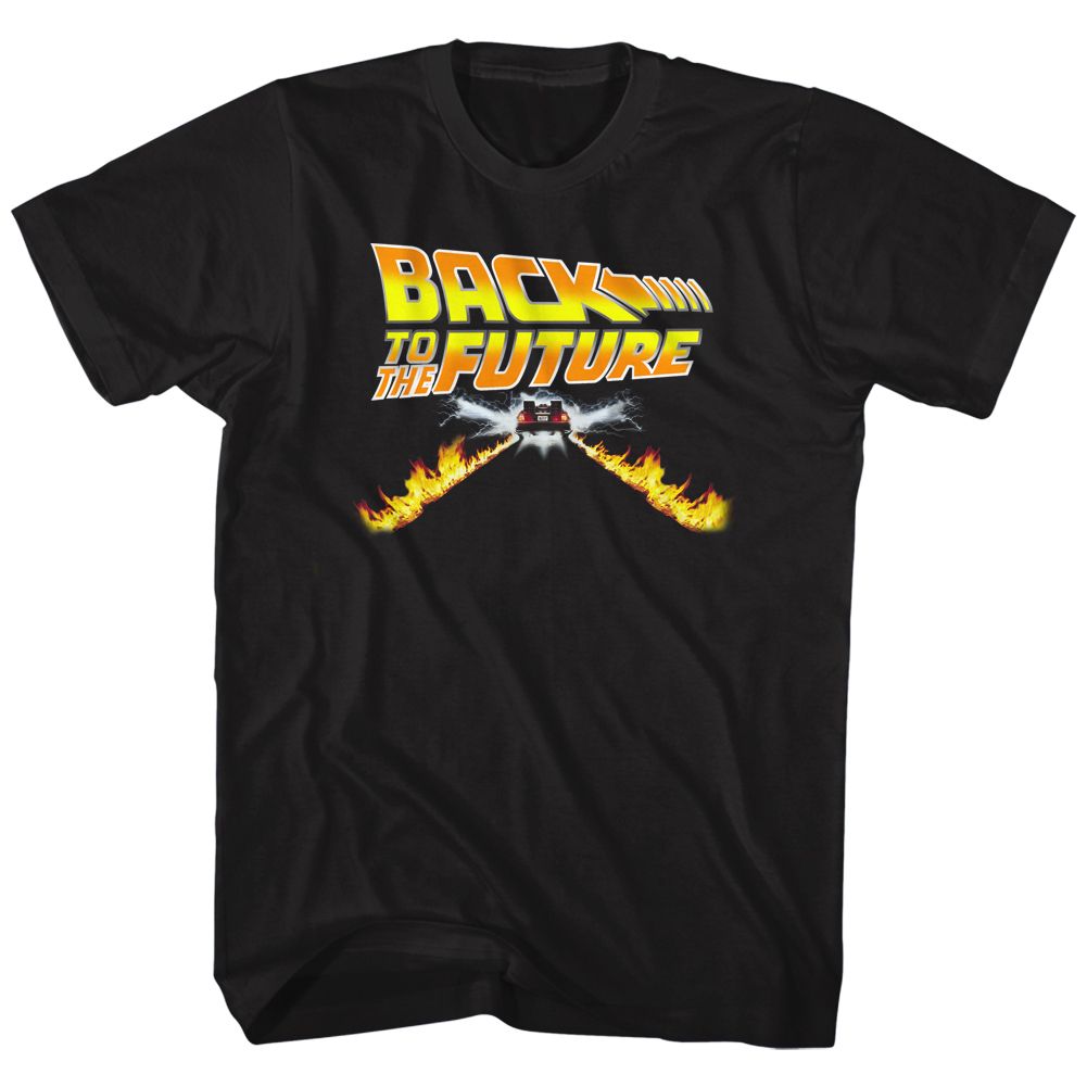 Wholesale Back to the Future Movie BTF Car Black Adult T-Shirt