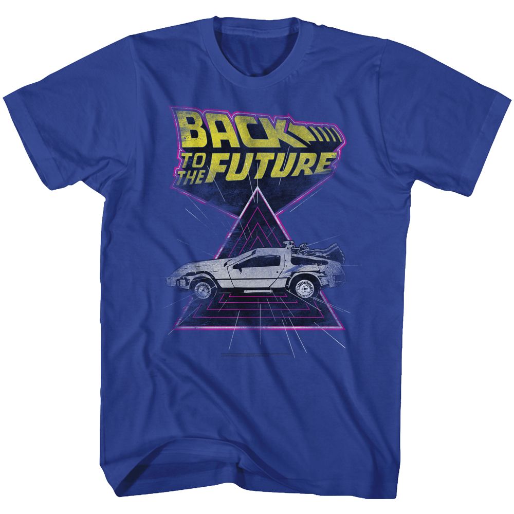 Wholesale Back to the Future Movie Speed Demon Solid Royal Adult T-Shirt