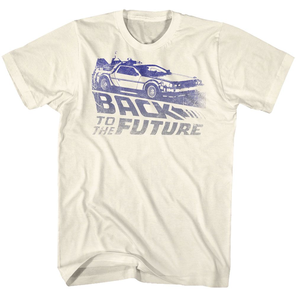 Wholesale Back to the Future Movie Future Fade Solid Natural Adult T-Shirt