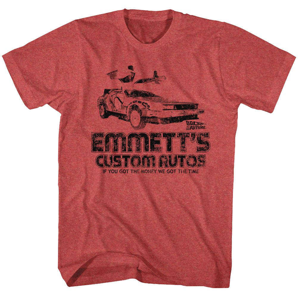 Wholesale Back to the Future Movie Emmetts Heather Red Adult T-Shirt