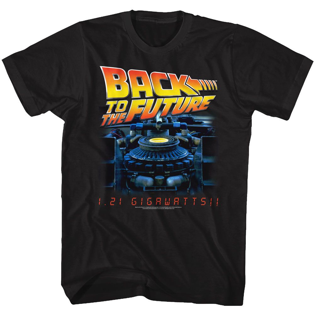 Wholesale Back to the Future Movie G Side Black Adult T-Shirt