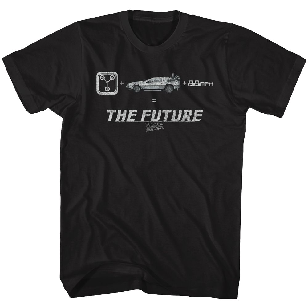 Wholesale Back to the Future Movie the Future Black Adult T-Shirt