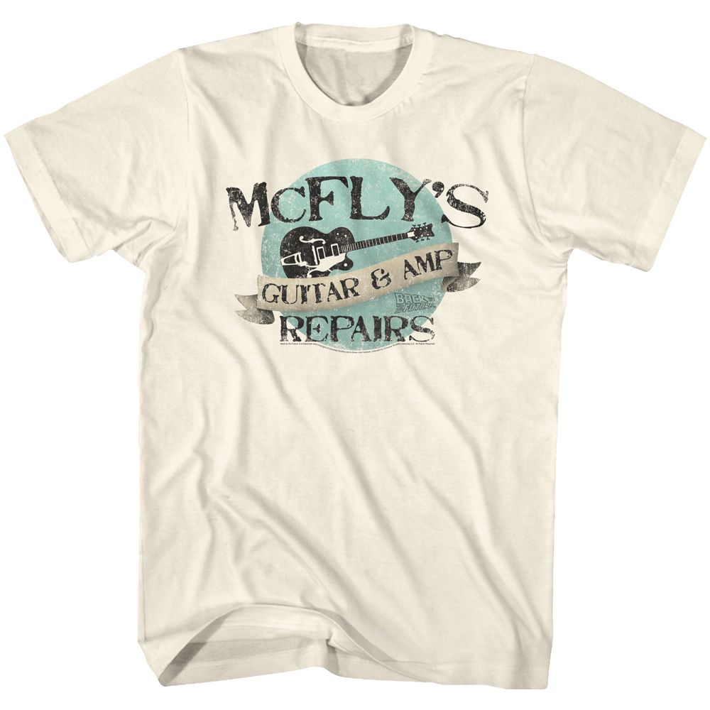 Wholesale Back to the Future Movie Pairs Again Solid Natural Adult T-Shirt