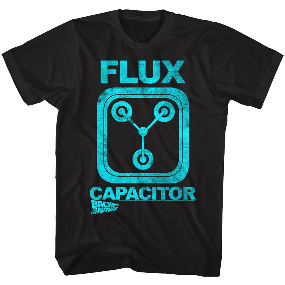 Wholesale Back to the Future Movie Flux Black Adult T-Shirt