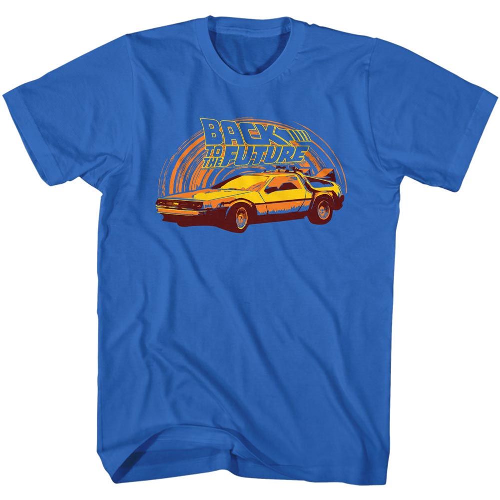 Wholesale Back to the Future Movie Yeller Solid Royal Adult T-Shirt
