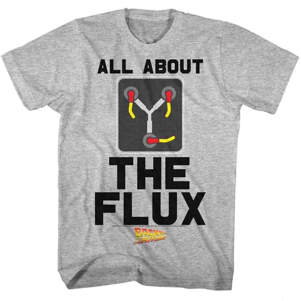 Wholesale Back to the Future Movie All About Flux Heather Gray Adult T-Shirt