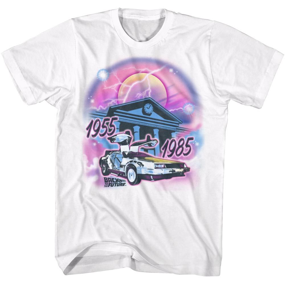 Wholesale Back to the Future Movie Airbrush White Adult T-Shirt