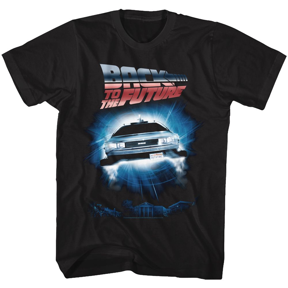 Wholesale Back to the Future Movie Black Adult T-Shirt