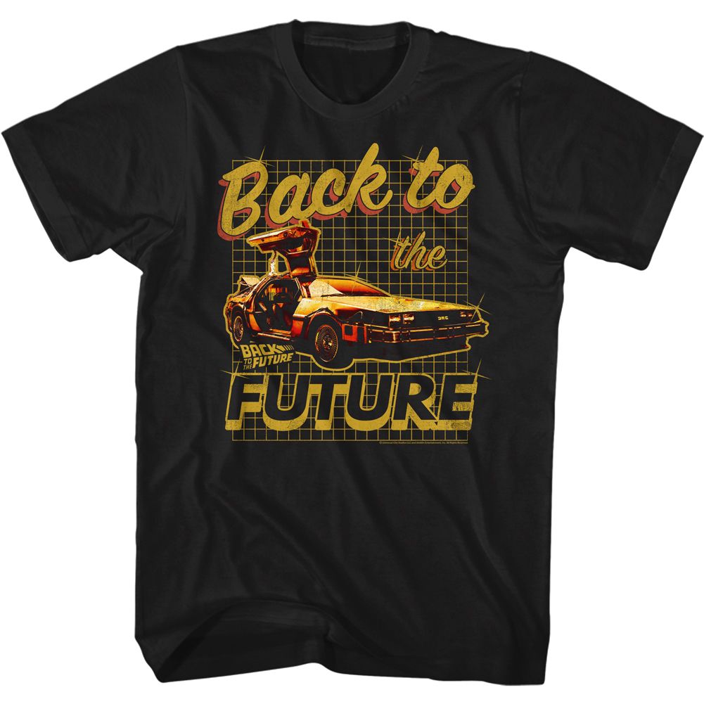 Wholesale Back to the Future Movie by BTTF Black Adult T-Shirt