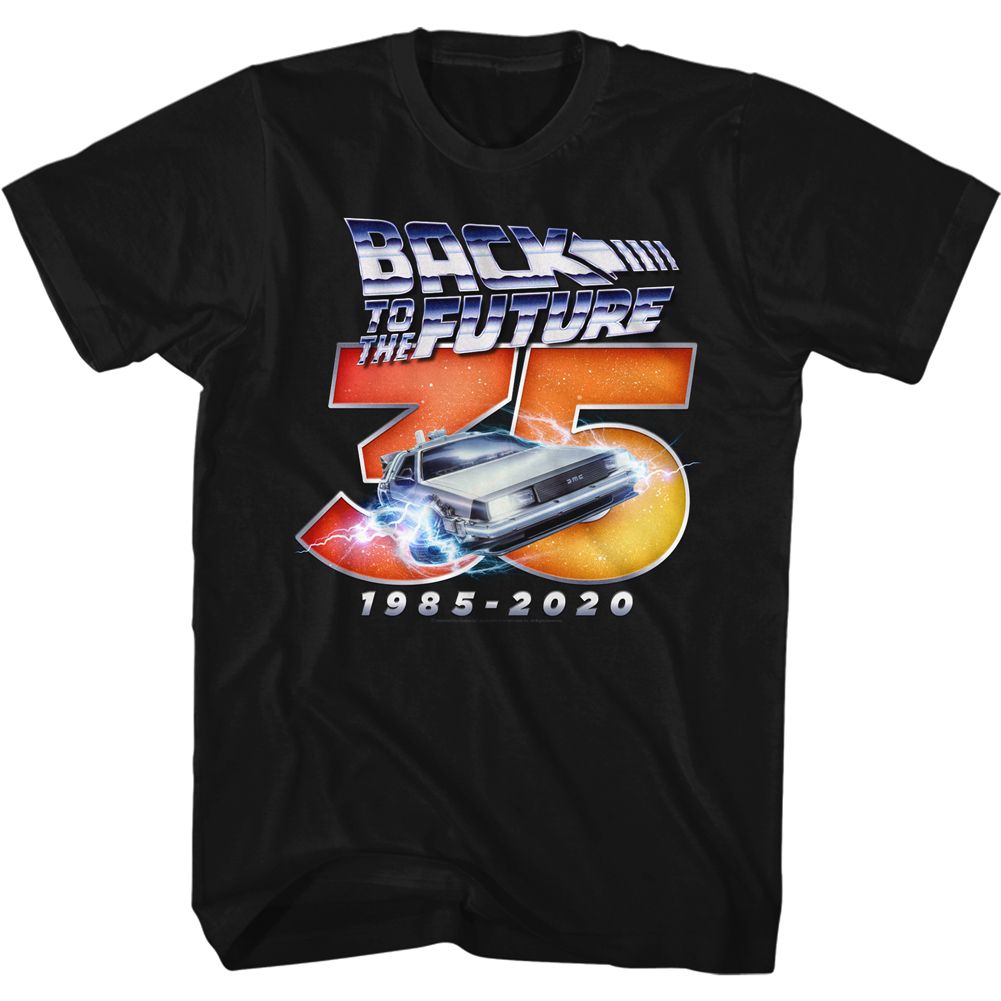 Wholesale Back to the Future Movie Thirty Five Black Adult T-Shirt