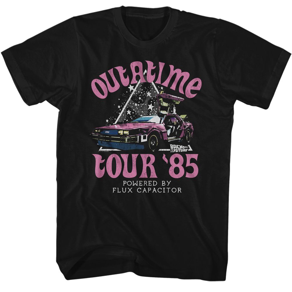 Wholesale Back to the Future Movie Star Triangle Black Adult T-Shirt