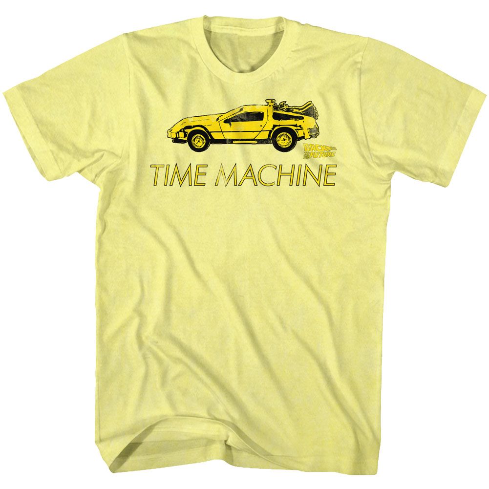 Wholesale Back to the Future Movie Car Heather Yellow Adult T-Shirt