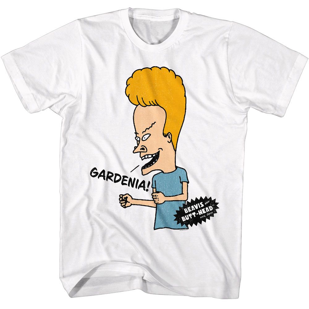 Wholesale Beavis & Butthead Gardenia White T-Shirt
