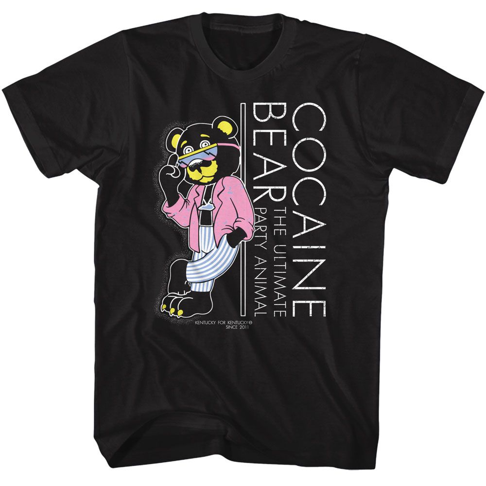 Wholesale Cocaine Bear Lean Black Adult T-Shirt