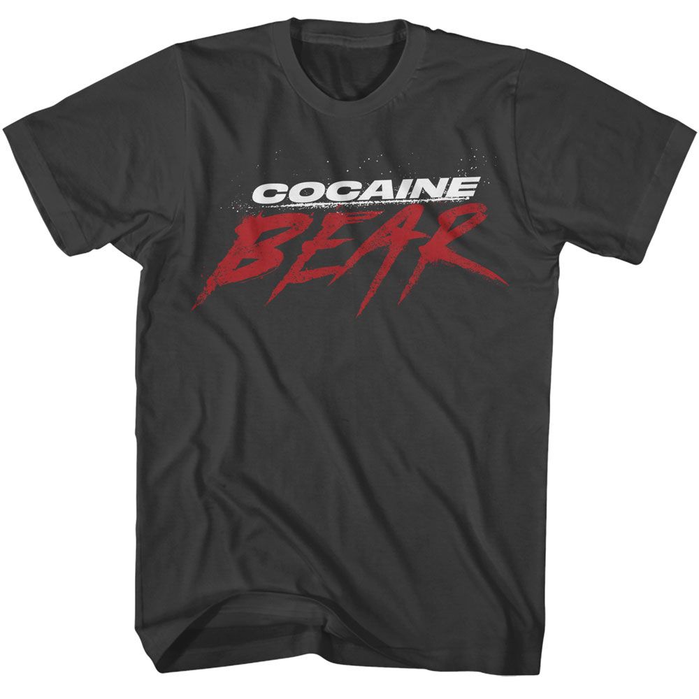Wholesale Cocaine Bear Movie Logo Dark Solid Smoke Adult T-Shirt
